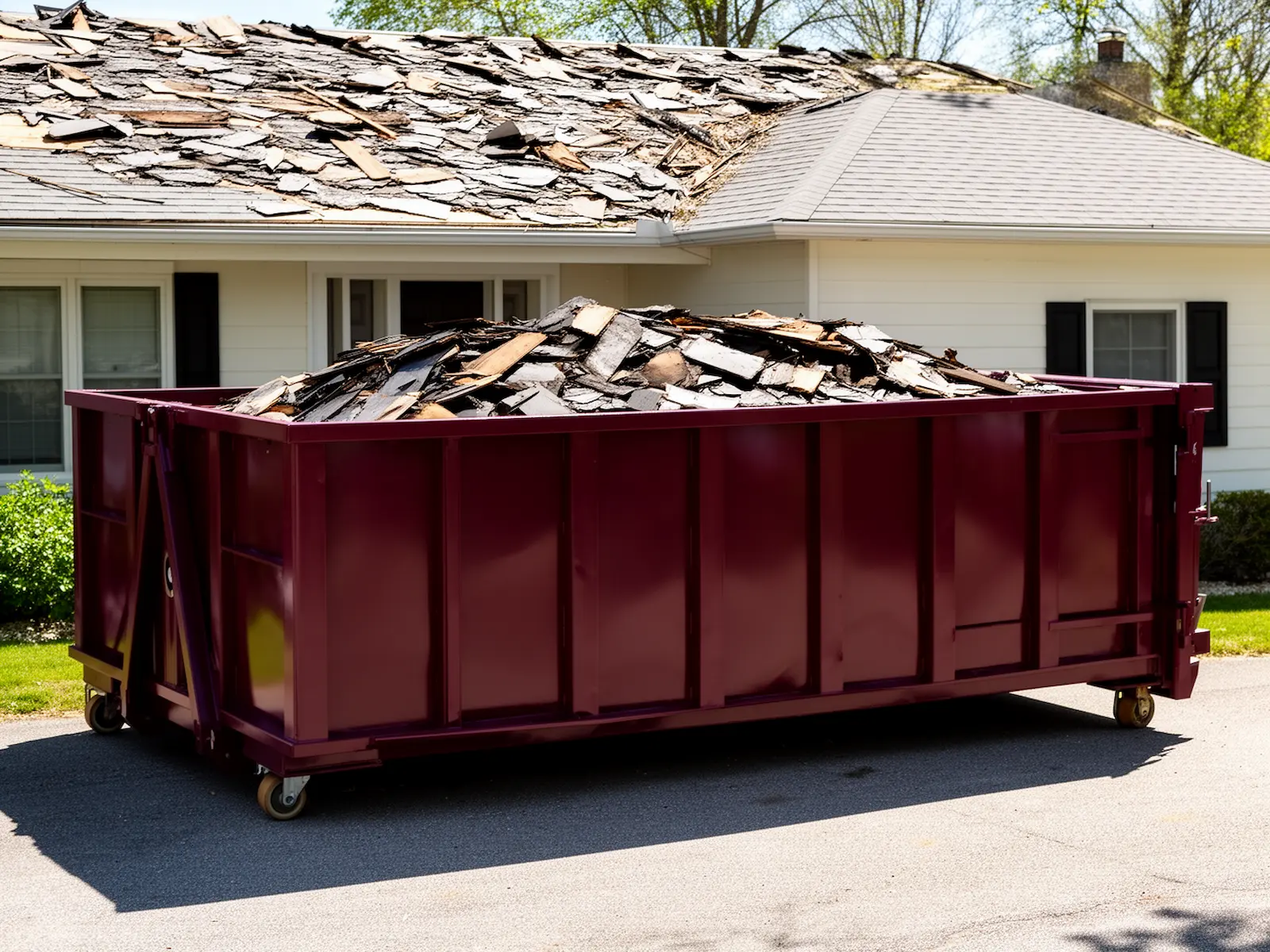 Roll-off dumpster from Y & P Dumpster Rental in Boston, MA